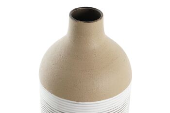 VASE METAL 16X16X45 BLANC JR202657 4