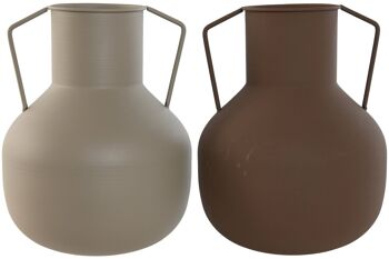 Vase Métal 22X22X30 2 Assortiment. JR212983 1