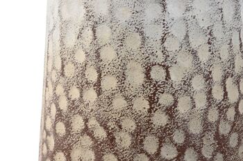 Vase en métal 23x20x40 blanc JR209188 4