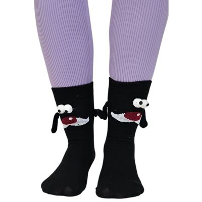 FENDY chaussettes noires avec pattes magnétiques