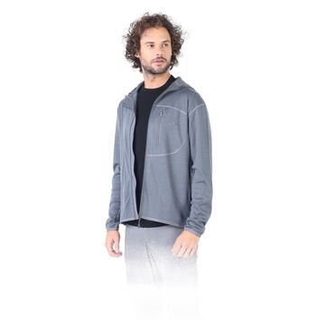 Sweat à capuche - MAESTRO - 100% laine mérinos (zip) 4