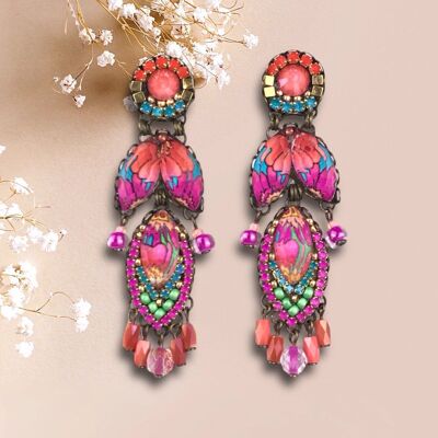 BOUCLES D'OREILLES EN CRISTAL ROMANCE