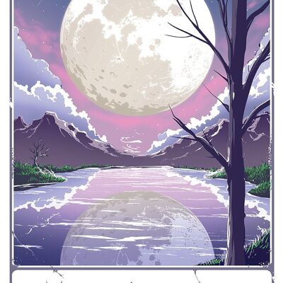 Éveil mortel du tarot - La Lune Mini Poster
