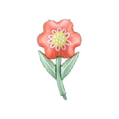 Palloncino decorativo con fiori - 93 cm