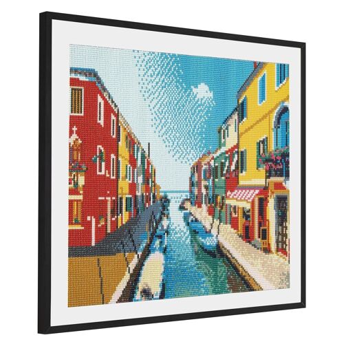 Diamond Painting The Colorful Burano, 40x50 cm, Round Drills