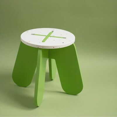 Tabouret X re:plastique vert vif