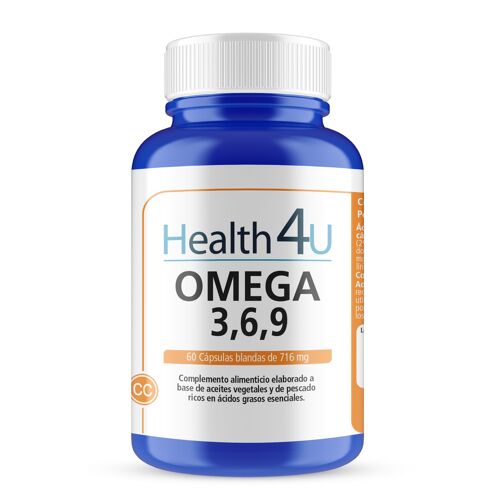 H4U Omega 3,6,9 60 cápsulas blandas de 716 mg