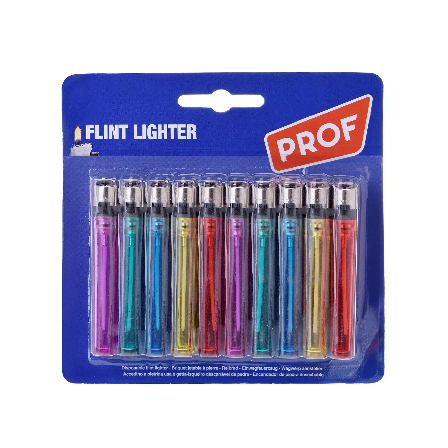 Pack de 10 encendedores electrónicos - Multicolor