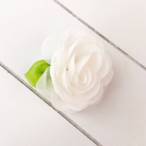 Classic Collection - hair clip with chiffon flower