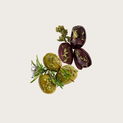 OELiven Mix - olives biologiques pour comptoirs réfrigérés 2 kg en sachet sous vide