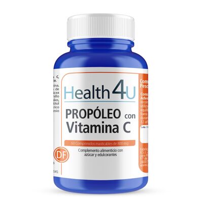 H4U Propolis à la vitamine C 60 comprimés à croquer de 800 mg