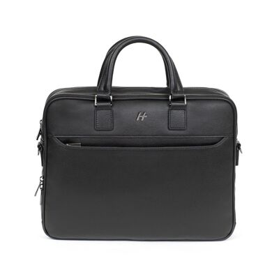 Daniel Hechter 13'' & A4 briefcase - Grained cowhide leather - Together Collection