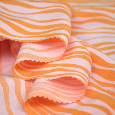 Apricot Ripple fabric