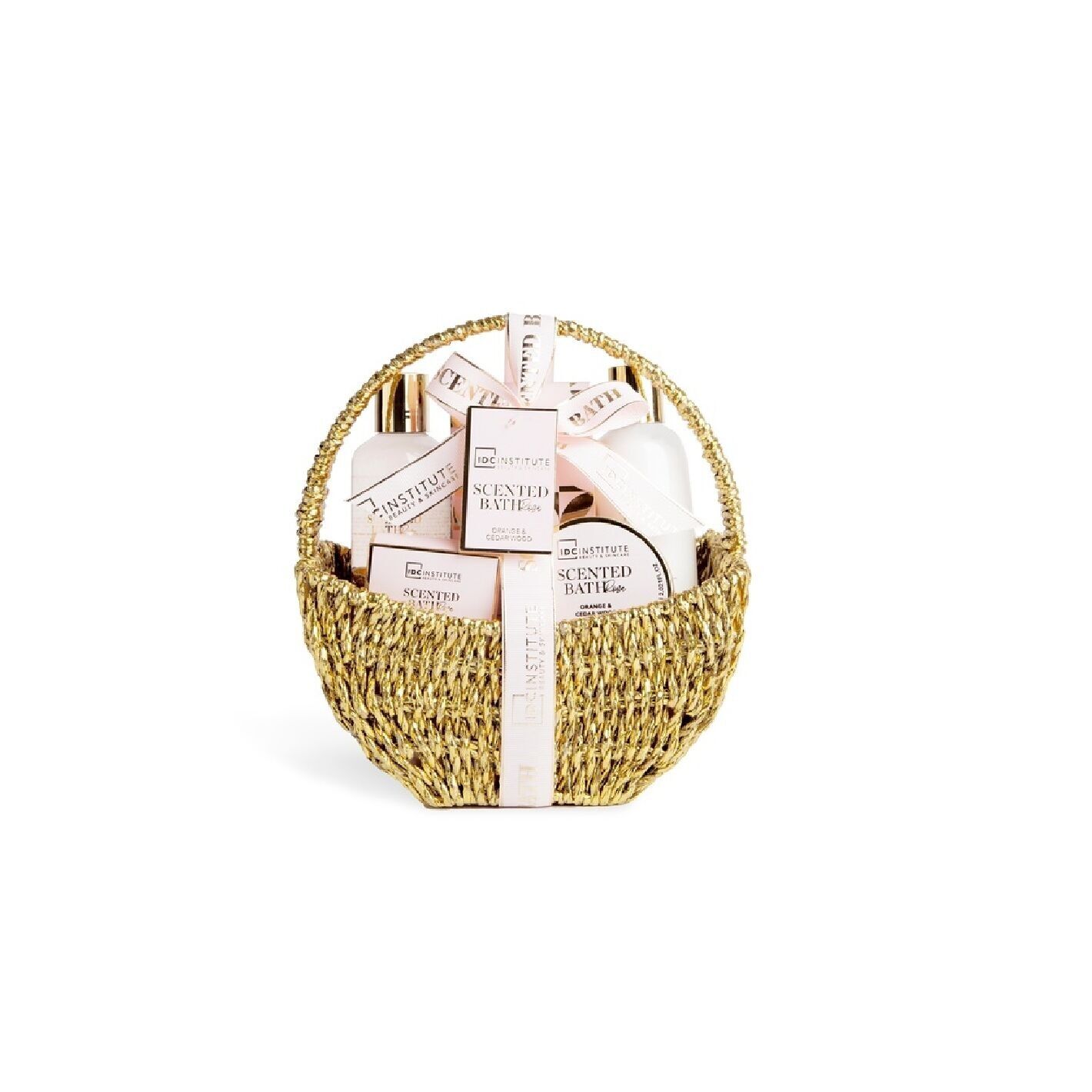 IDC INSTITUTE Pink Basket Gift Set - 5pcs
