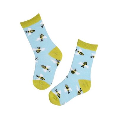 ZUMZUM merino wool socks with bees for kids