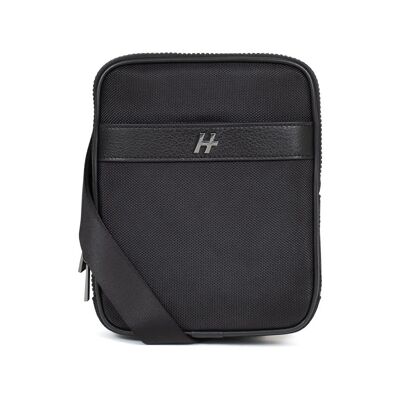 Daniel Hechter Messenger bag - Nylon trimmed with cowhide leather - Match Collection