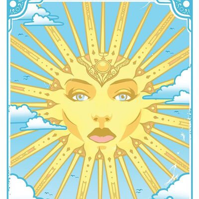 Éveil mortel du Tarot - Le Soleil Mini Poster