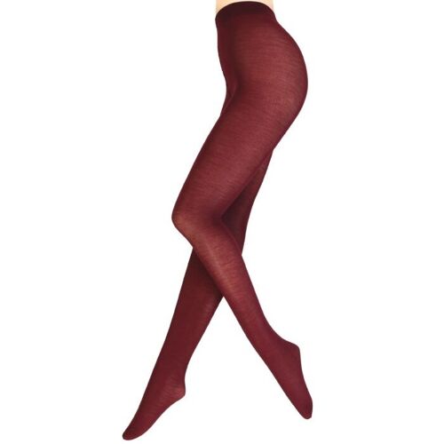 LENORE burgundy merino wool tights