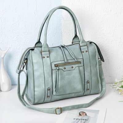 Small Synthetic Handbag with 2 Handles for Women. Promotion