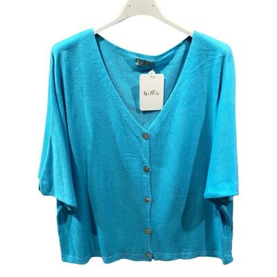 #20653 Thin buttoned cardigan