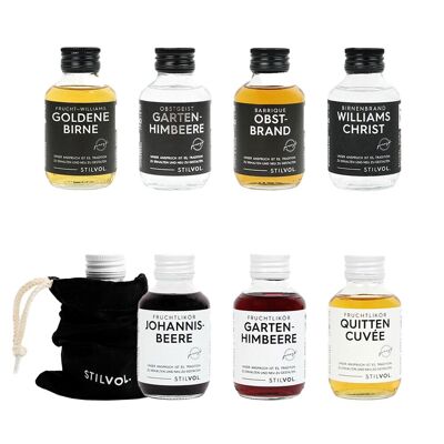 Kleine Geschenke unter 10€ — STILVOL. Schnäpse & Liköre Bundle: 18x 100ml Spirituosen Paket