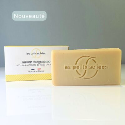 Solid soap with lemongrass essential oil