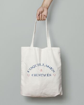 Tote bag "Coquillages & crustacés" 2