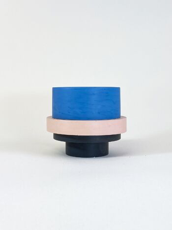 Pot Piccolo Cobalt, Rose Blush et Noir