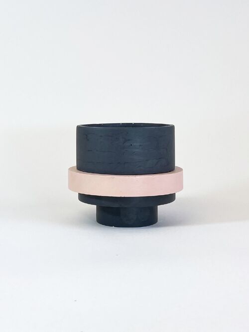 Piccolo Pot Blush Pink and Black