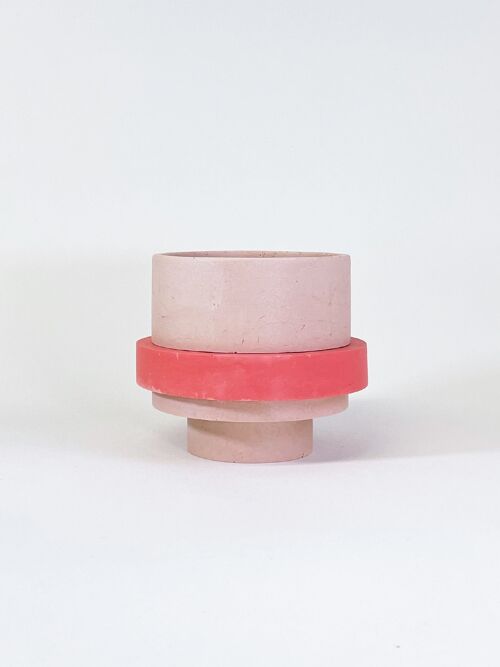 Piccolo Pot Blush Pink and Red