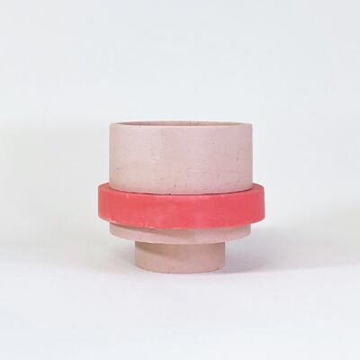 Piccolo Pot Blush rosa e rosso