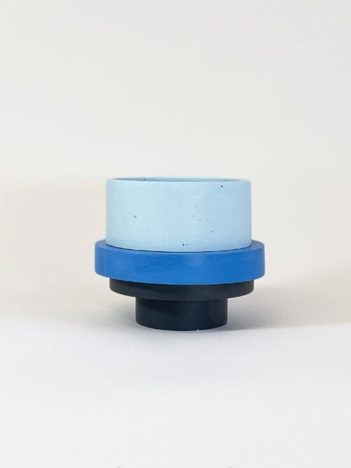 Piccolo Pot Blue, Cobalt and Black