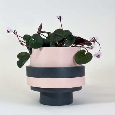 Totemico Grand Pot - Rose Blush et Noir