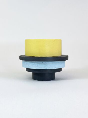 Pot moyen Totemico - Jaune, Bleu et Noir 2