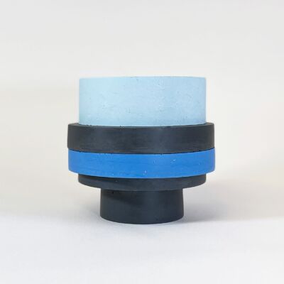 Totemico Grand Pot-Bleu, Cobalt et Noir