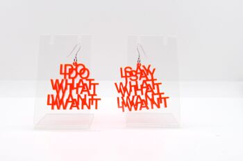 BOUCLES D'OREILLES - I DO WHAT I WHANT / I SAY WHAT I WANT 6