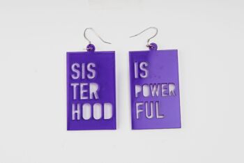 BOUCLES D'OREILLES - SISTERHOOD IS POWERFUL 5