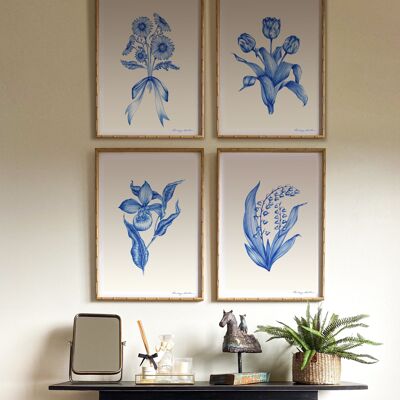 Blue Garden Prints
