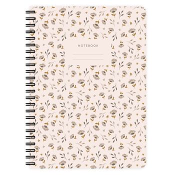 Ensemble de 4 A5 | Blocs-notes Motif floral bohème 3