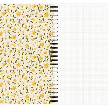 Ensemble de 4 A5 | Blocs-notes Motif floral bohème 7