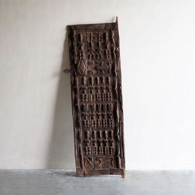 Dekorative Dogon-Tür aus Sadiola-Holz