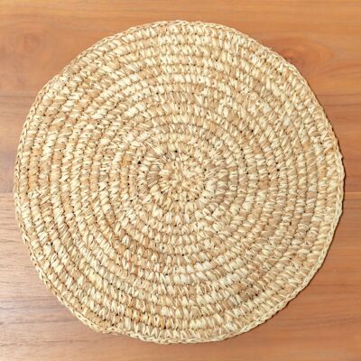 Tischset rund aus Raffia (2er-/4er-/6er-Set) Platzset Platzdeckchen URUP 35 cm