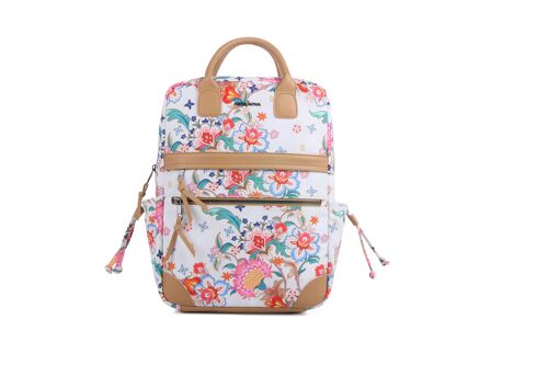 ORTA NOVA Backpack Flower 2 Beige