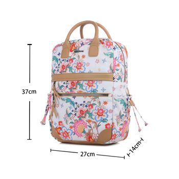 ORTA NOVA Sac à dos Fleur 2 Beige 5