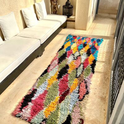 Boucherouite Rug DIAMONDS 220/60