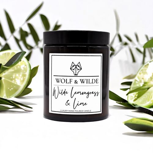 Lemongrass & Lime Luxury Aromatherapy Scented Candle