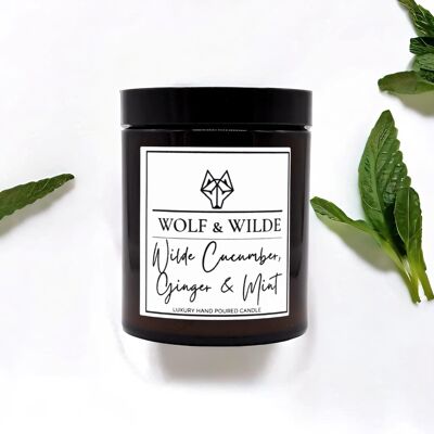Cucumber, Ginger & Mint Luxury Aromatherapy Scented Candle