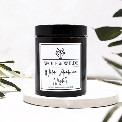 Wilde Arabian Nights Bougie parfumée d’aromathérapie de luxe faite à la main