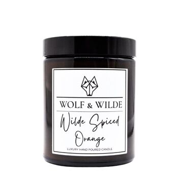 Bougie parfumée d'aromathérapie de luxe à l'orange épicée Wilde 3