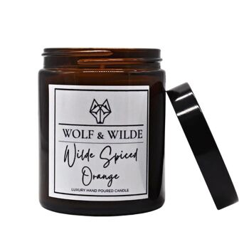 Bougie parfumée d'aromathérapie de luxe à l'orange épicée Wilde 4